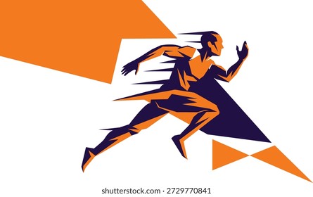 Dynamic illustration of a superhero in motion with a flowing cape