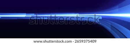 Dynamic image of the speed of light in space with glowing purple swirls and neon waves, mixed with fire paths and optical fibers, symbolizing the powerful motion and acceleration of energy.	