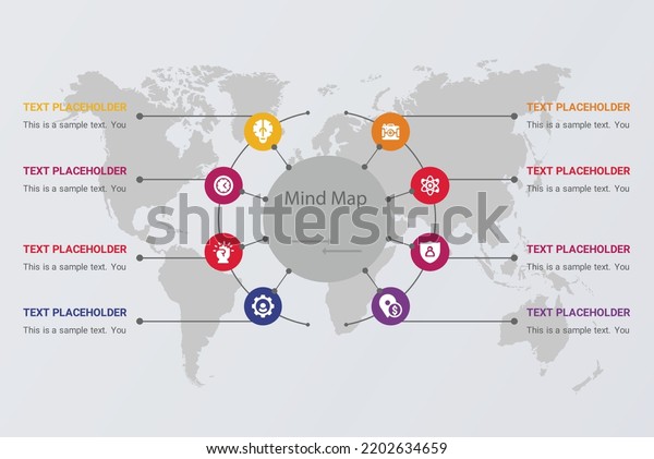 Dynamic Infographics Mind Map Technology Education Stock Vector Royalty Free 2202634659 4866