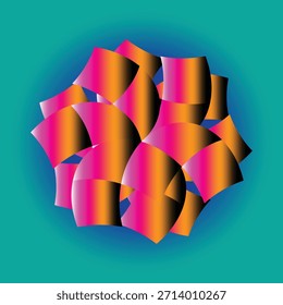 Dynamic Interwoven Abstraktes geometrisches Design