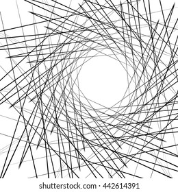 Dynamic irregular geometric lines. Rough, edgy abstract texture, pattern.