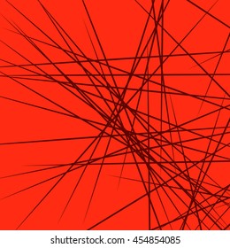 Dynamic irregular lines placed randomly. Geometric monochrome (duotone) pattern. Rough, edgy texture. 