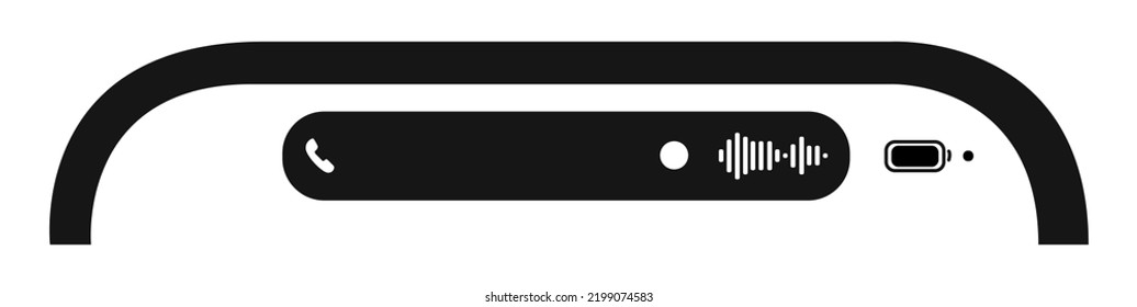 dynamic island ui vector icon