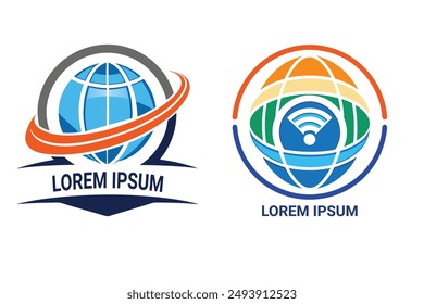 Dynamic ISP logo vector. Modern design for internet providers. Customizable and scalable.