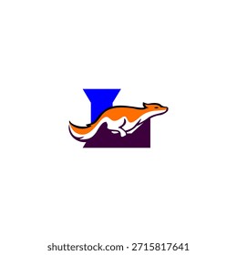 Dynamische Fuchs-Silhouette kombiniert mit dem Letter L-Logo, das Agilität, Intelligenz und Geschwindigkeit symbolisiert. Ideal für modernes Branding, Maskottchen, kreative Logos und eine saubere Vektoridentität