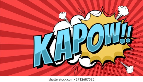 ¡Dinámico KAPOW! Efecto de sonido de cómic