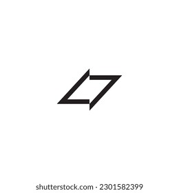 Dynamic L7 logo design simple and modern