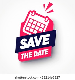 Dynamic Label With Calendar Icon Text Save The Date