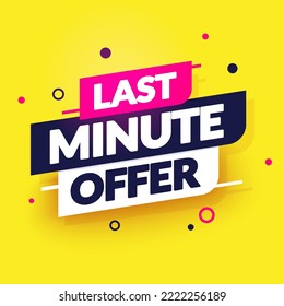 Etiqueta dinámica con oferta de último minuto de texto