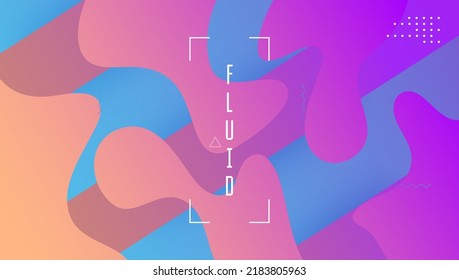 Dynamic Layout. 3d Landing Page. Tech Futuristic Flyer. Business Template. Rainbow Background. Purple Plastic Shape. Modern Concept. Vibrant Page. Violet Dynamic Layout