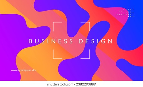 Dynamic Layout. Violet Trendy Background. Fluid Cover. Bright Page. Abstract Shapes. Wave Landing Page. Flow Geometric Poster. Colorful Wallpaper. Lilac Dynamic Layout