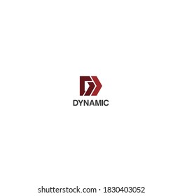 Dynamic Letter D Logo Design Concept