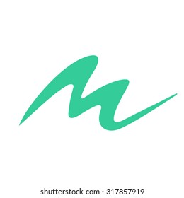 Dynamic letter M logo