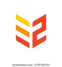 Dynamic Letter Z shield logo featuring sleek horizontal bars Represents zigzag speed, zero-trust security, and zenith growth Ideal for logistics, tech startups, and zoom services