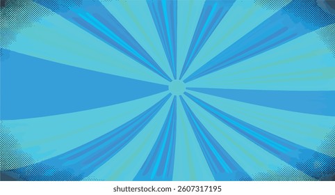 dynamic light burst background in vibrant blue and green hues