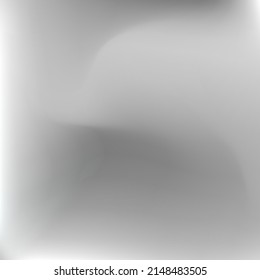 Dynamische leichte weiche Wavy Curve Swirl Gradient Mesh. Unscharfer, einfarbiger metallischer Curve-einfarbiger Farbverlauf-Hintergrund. Silver Calm Fluid Water Design Pic. Dunkles Aluminium Himmelsgrauer Hintergrund.