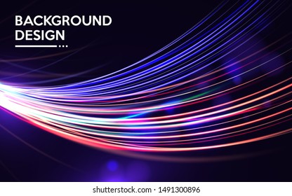 Dynamic light spectrum background. Modern abstract design
