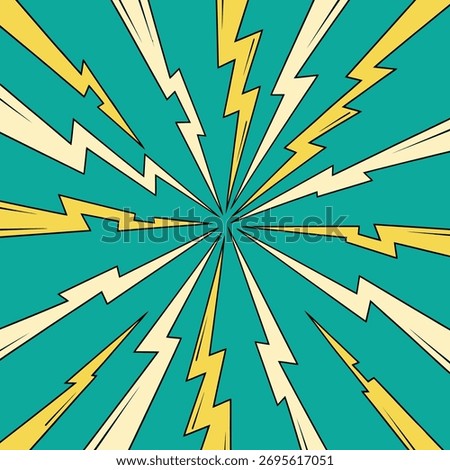 Dynamic Lightning Bolt Burst Background