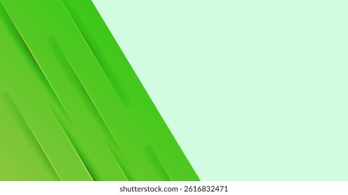 Dynamic Lime Green Gradient Bars with Light Green Abstract Space - Modern Graphic Design for Presentations and Tech Backgrounds, Fresh Visual Layout
