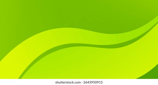 Gradiente Verde-limão dinâmico com curvas de fluxo e plano de fundo de linhas sutis