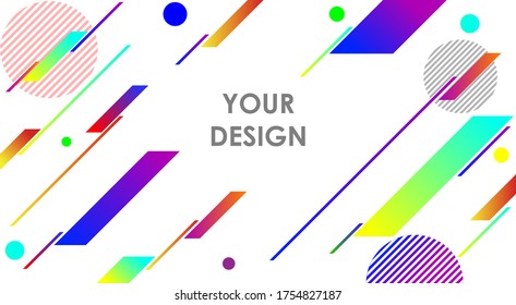 dynamic line background full color.Applicable for Covers, Placards, Posters, Flyers and Banner Designs. Vector illustration.