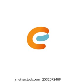 dynamic line letter E logo icon design template. brand business logo Vector
