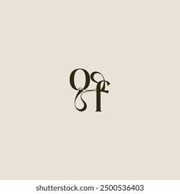 dynamic line monogram logo luxurious concept OF elegant wedding letter