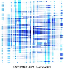 Dynamic line stripe creative plaid design. Abstract blue tone background vector.