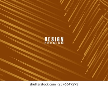 Dynamic line textured brown background design. Abstract background with brown gradient color. Modern vector template.