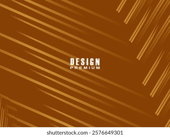 Dynamic line textured brown background design. Abstract background with brown gradient color. Modern vector template.