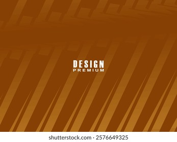 Dynamic line textured brown background design. Abstract background with brown gradient color. Modern vector template.