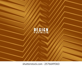 Dynamic line textured brown background design. Abstract background with brown gradient color. Modern vector template.