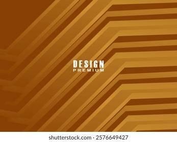 Dynamic line textured brown background design. Abstract background with brown gradient color. Modern vector template.