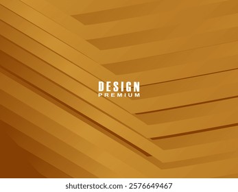 Dynamic line textured brown background design. Abstract background with brown gradient color. Modern vector template.