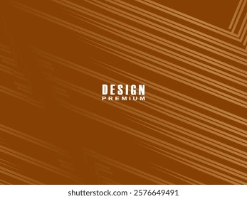 Dynamic line textured brown background design. Abstract background with brown gradient color. Modern vector template.