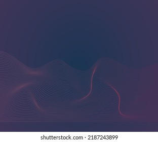 Dynamic Line Wave Abstract Background Design