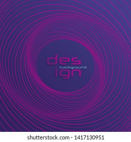 Dynamic lines and dots for background music. Vector graphic in concept of music, technology. Abstract data graph. Design elements created using the Blend Tool.