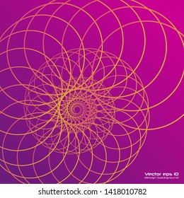 Dynamic lines and dots for background music. Vector graphic in concept of music, technology. Abstract data graph. Design elements created using the Blend Tool.