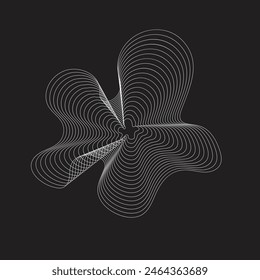 dynamic lines and dots for background music. network design with particles. Radial sound wave curve with light particles. Music sound wave template. colors illustration for your album cover design.