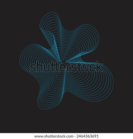 dynamic lines and dots for background music. network design with particles. Radial sound wave curve with light particles. Music sound wave template. colors illustration for your album cover design.