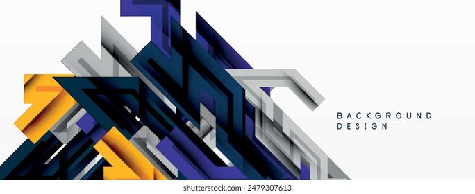 Dynamic lines geometric background. Vector Illustration For Wallpaper, Banner, Background, Card, Book Illustration, landing page