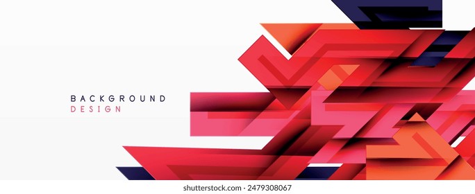 Dynamic lines geometric background. Vector Illustration For Wallpaper, Banner, Background, Card, Book Illustration, landing page