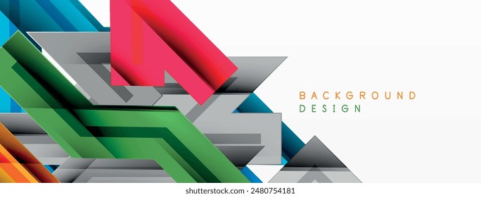 Dynamic lines geometric background. Vector Illustration For Wallpaper, Banner, Background, Card, Book Illustration, landing page