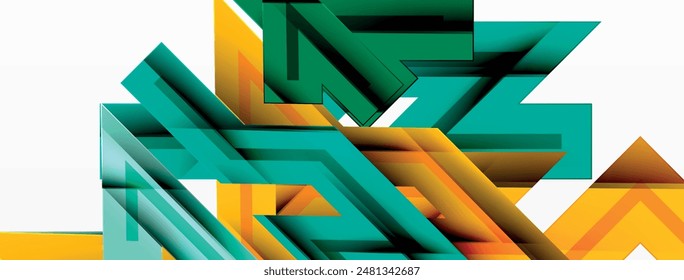 Dynamic lines geometric background. Vector Illustration For Wallpaper, Banner, Background, Card, Book Illustration, landing page