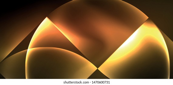 Dynamic lines and shapes, glass neon glowing effect. Modern neon glow geometric shapes, great design for any purposes. Geometric line pattern. Neon light glowing effect.