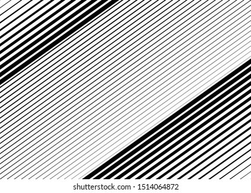 Dynamic lines, stripes pattern, texture. Lineal, linear element. Straight parallel skew strips, streaks background