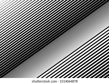 Dynamic lines, stripes pattern, texture. Lineal, linear element. Straight parallel skew strips, streaks background