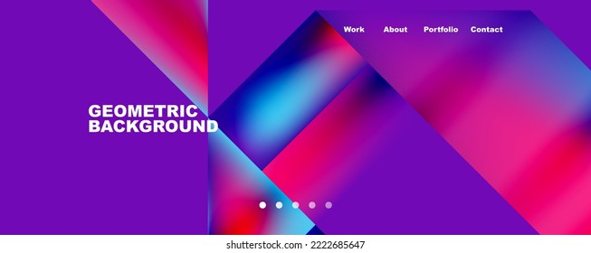 Dynamic lines, triangles, rectangles geometric abstract background. Vector Illustration For Wallpaper, Banner, Background, Card, Book Illustration, landing page