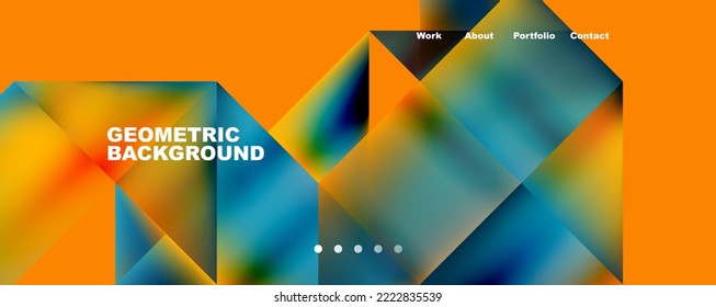 Dynamic lines, triangles, rectangles geometric abstract background. Vector Illustration For Wallpaper, Banner, Background, Card, Book Illustration, landing page