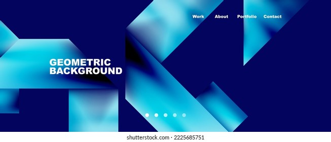 Dynamic lines, triangles, rectangles geometric abstract background. Vector Illustration For Wallpaper, Banner, Background, Card, Book Illustration, landing page